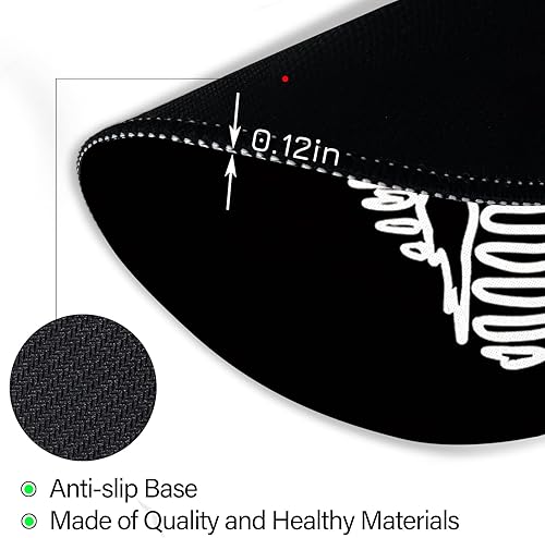 Miniatura 4 de Divertida alfombrilla de mouse de esqueleto, bonita alfombrilla de mouse pequeña de calavera para escritorio, alfombrilla de mouse redonda de viaje