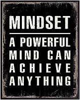 Vista 1 de Positive Quotes Motivational Wall Art & Decor - Mindset Is Everything - Encouragement Gifts - Home Office Decor - Growth Mindset Posters for