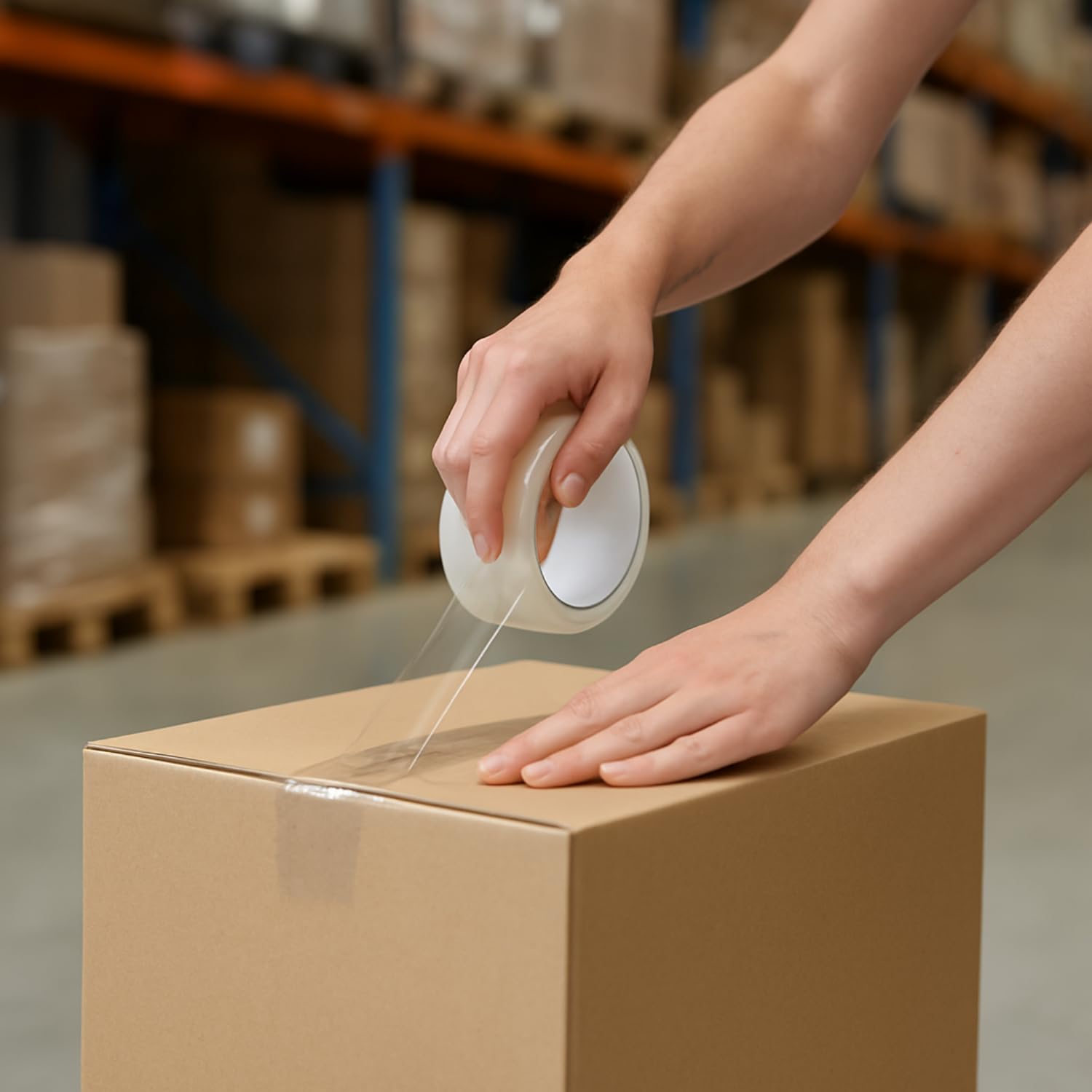 Tezraftaar® 6 Rouleaux D'emballage De Colis Ruban Adhésif 48 Mm X 66 M De Couleur Solide Ruban Adhésif D'emballage Pour Colis Et Boîtes