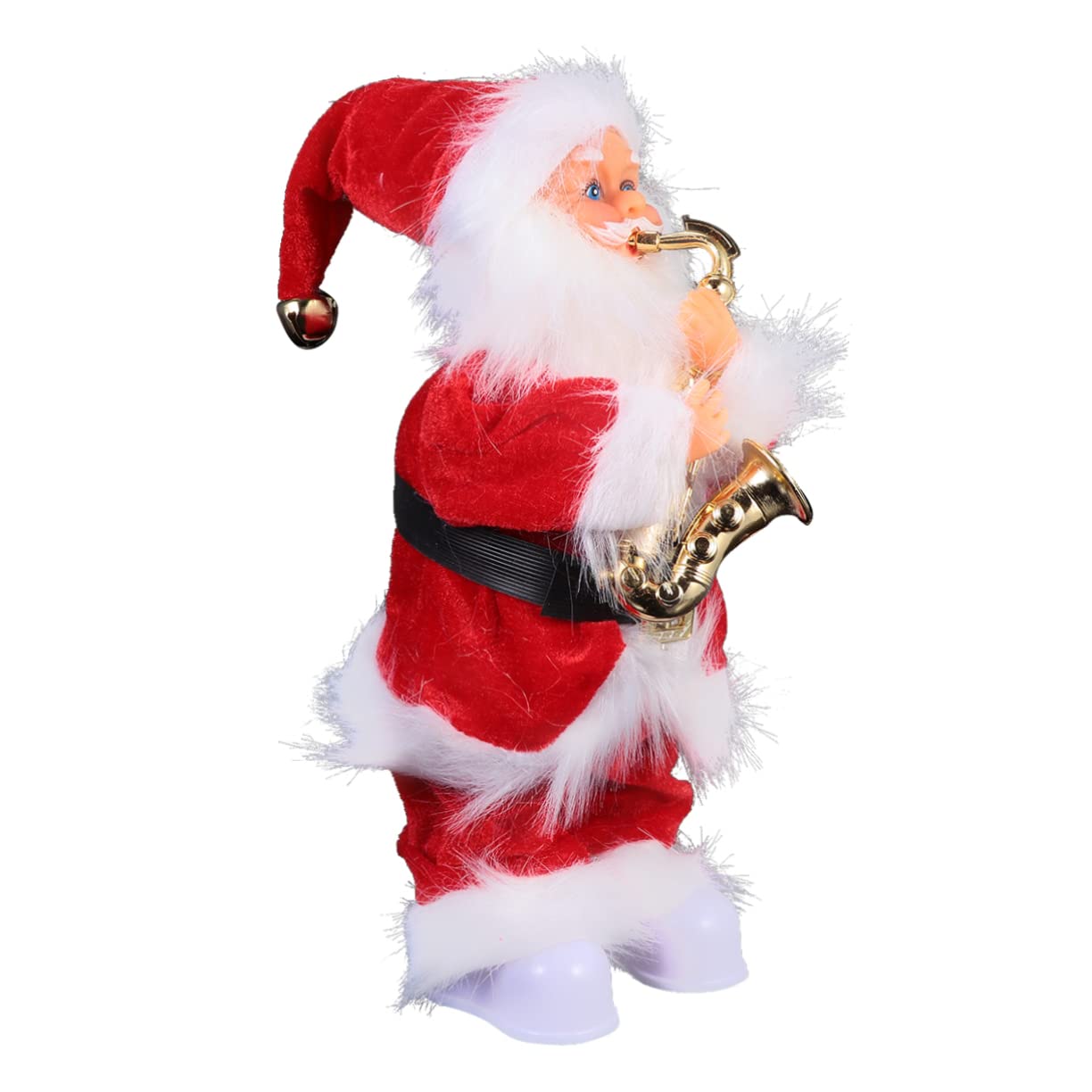 ORFOFE Papá Noel Eléctrico De 30 Cm Muñeco De Peluche De Santa Claus Navidad Santa Claus Figura Juguete De Navidad para Niños Juguetes De Natividad para Niños Muñeca De Papá Noel Franela