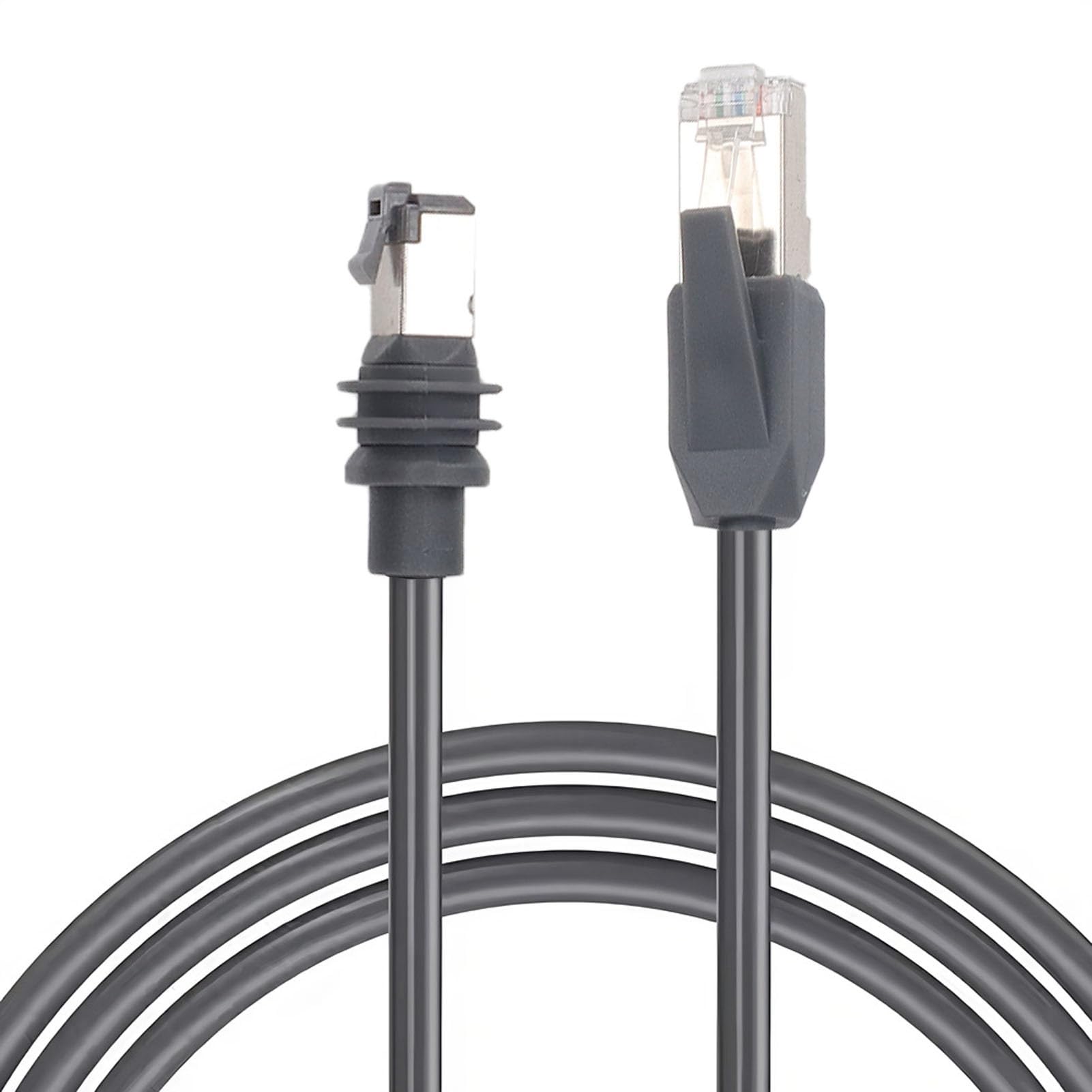 Jiawu Wodoodporny Kabel Antenowy RJ45 Trzeciej Generacji, Szybki Kabel Zamienny o Długości 82 Stóp, do zastosowań Zewnętrznych