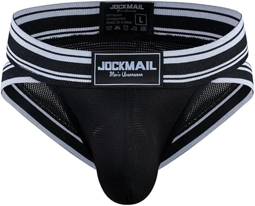 Miniatura 3 de JOCKMAIL Mesh Athletic Supporters - Calzoncillos para hombre, ropa interior cómoda para gimnasio
