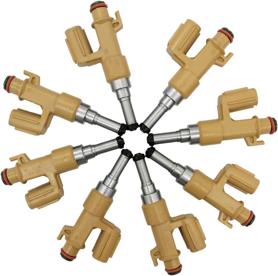 set of 8pcs Nozzles Fuel Injectors for 2008 2009 2010 2011 2012 2013 Toyota Tundra Sequoia Land Cruiser GX460 Lexus 4.6L 5.7L 23250-0S020