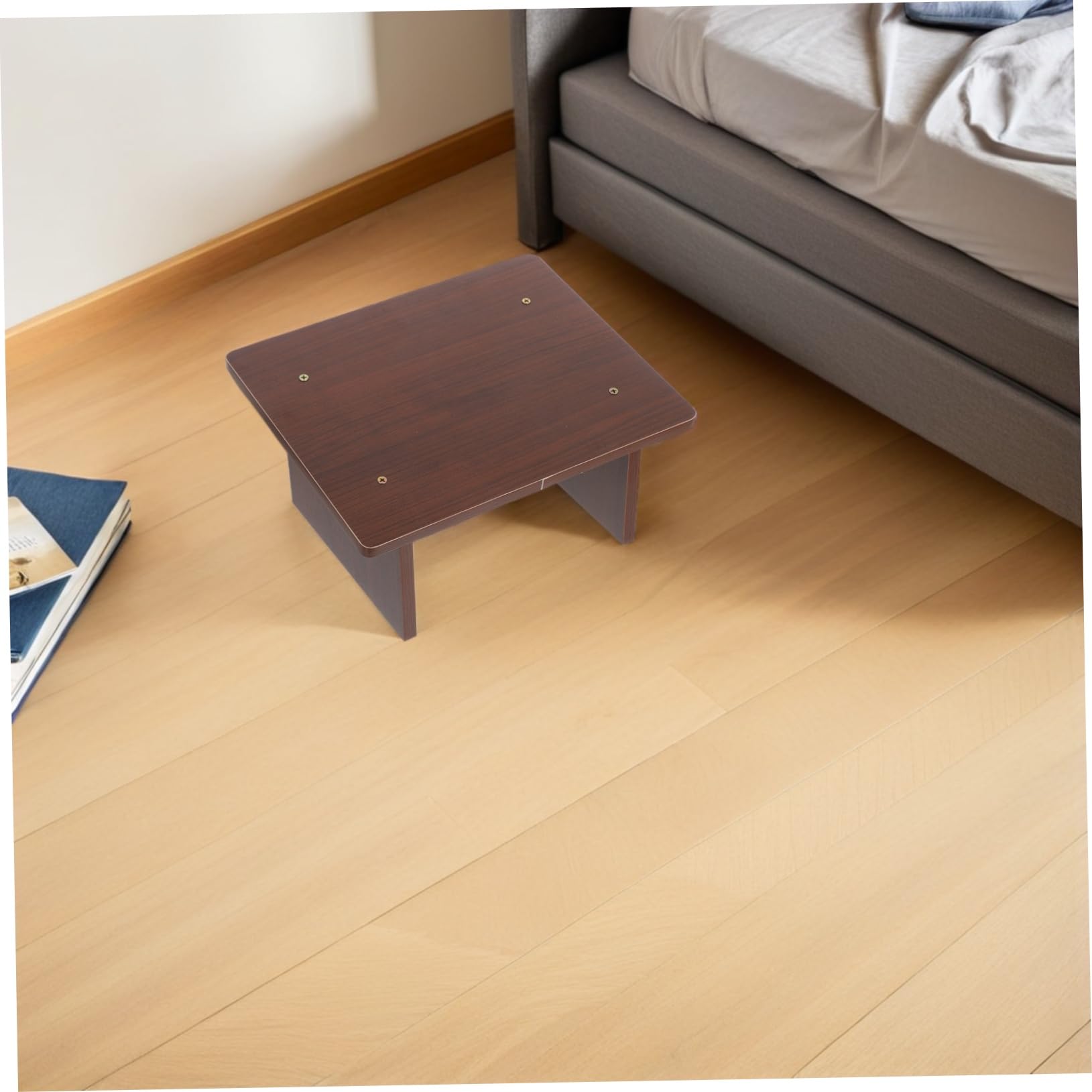 Poggiapiedi in Legno Inclinato per Scrivania e Sedia Ufficio | Portatile e Stabile, per Camera da Letto o Sessioni Gaming, Design Moderno Contemporaneo