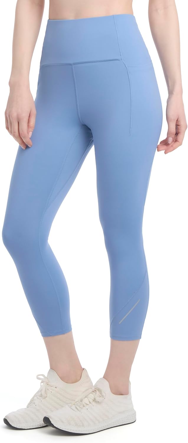Jockey Womens Active Nylon Stealth High Waist Capri Leggings