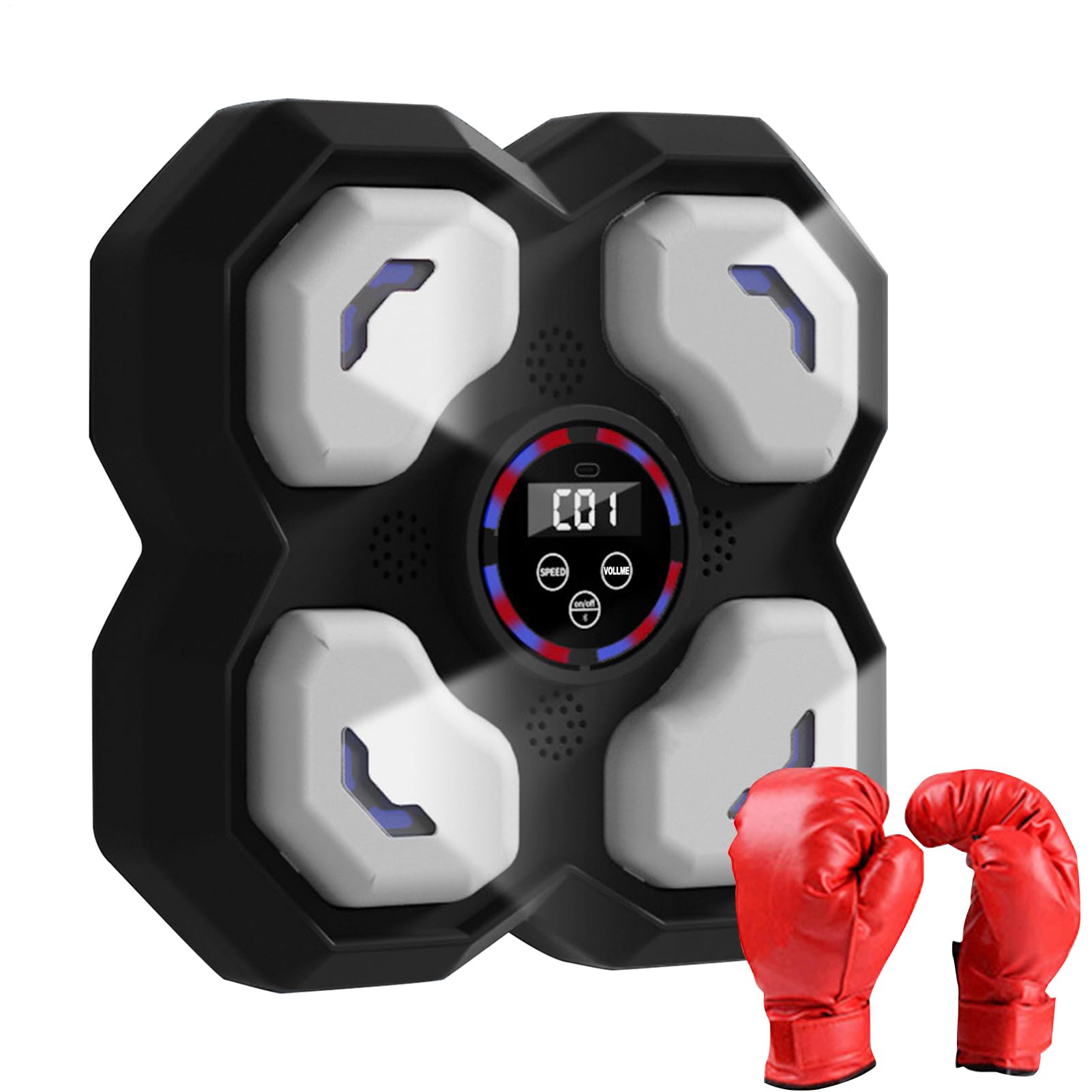 Entrenador Inteligente De Boxeo - Equipo Interactivo De Gimnasio Interior,Dispositivo De Entrenamiento De Perforación Inteligente De Música,Para Jóvenes Adolescentes Familias Y Amigos Para Gimnasio