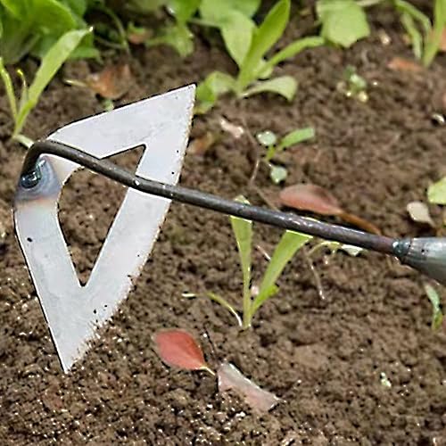 Miniatura 4 de Azada de jardín,Nueva azada de plantación de jardín de mano para deshierbar de hierro,Azada hueca endurecida de acero para jardinería, herramienta