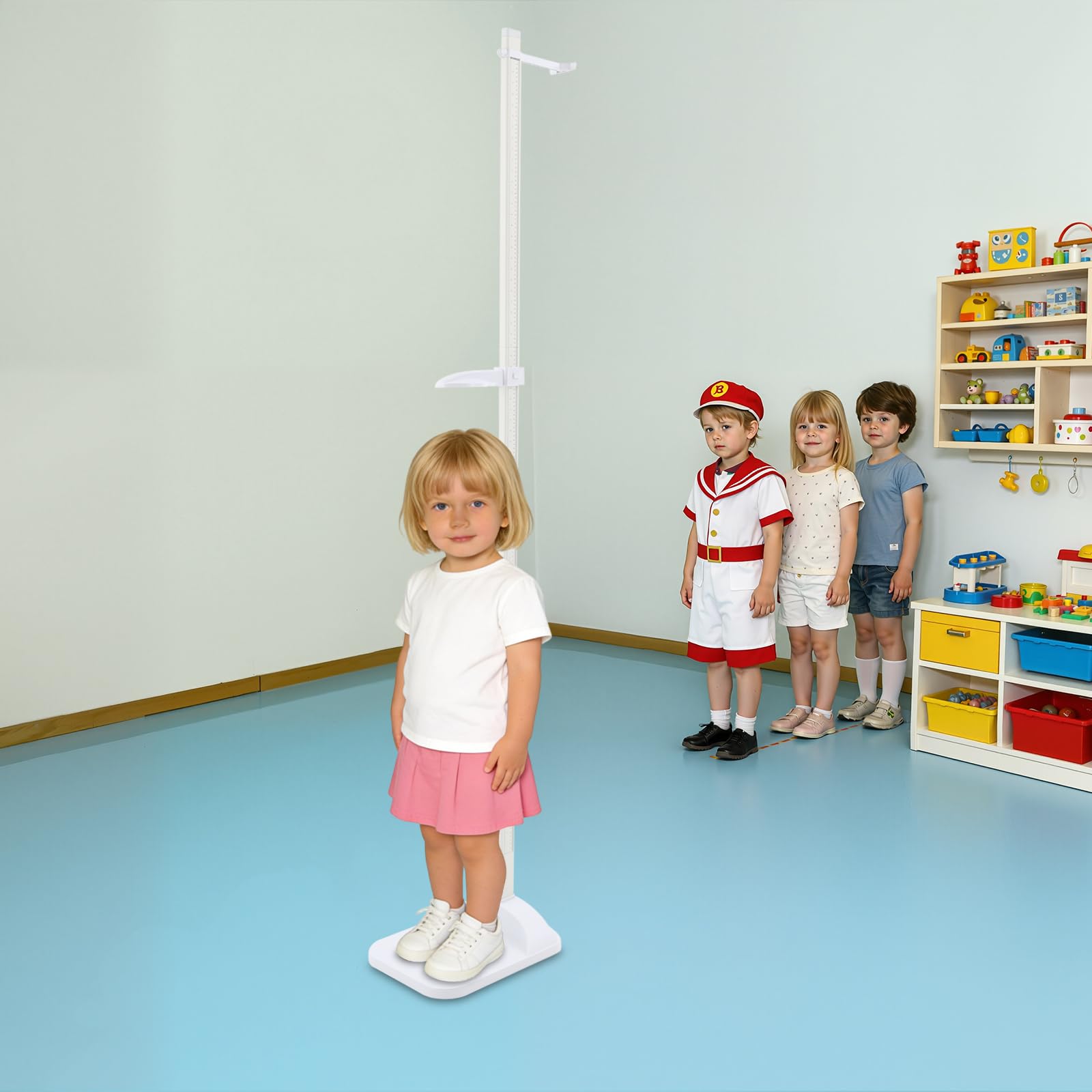 Altimetro portatile stadio stadio stadio 20 – 210 cm/8 – 83 pollici, barra di misurazione dell'altezza medica con due linee di scala, misurazione dell'altezza per casa e clinica