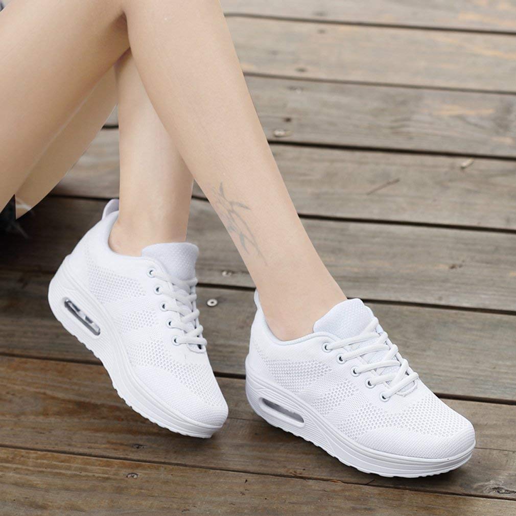 Sisttke Sneakersy damskie do aktywności na świeżym powietrzu, lekkie, oddychające, buty rekreacyjne, buty sportowe z siateczki, buty do biegania po uli
