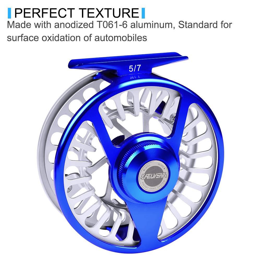 Fly Fishing Reel Large Arbor Fly Reels Cnc Machined Aluminum