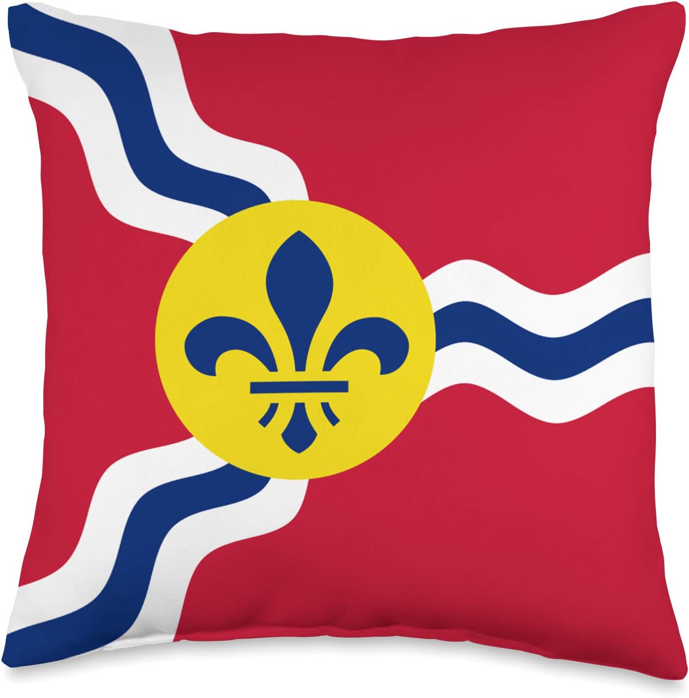 St. Louis Flag Missouri STL Flag Throw Pillow