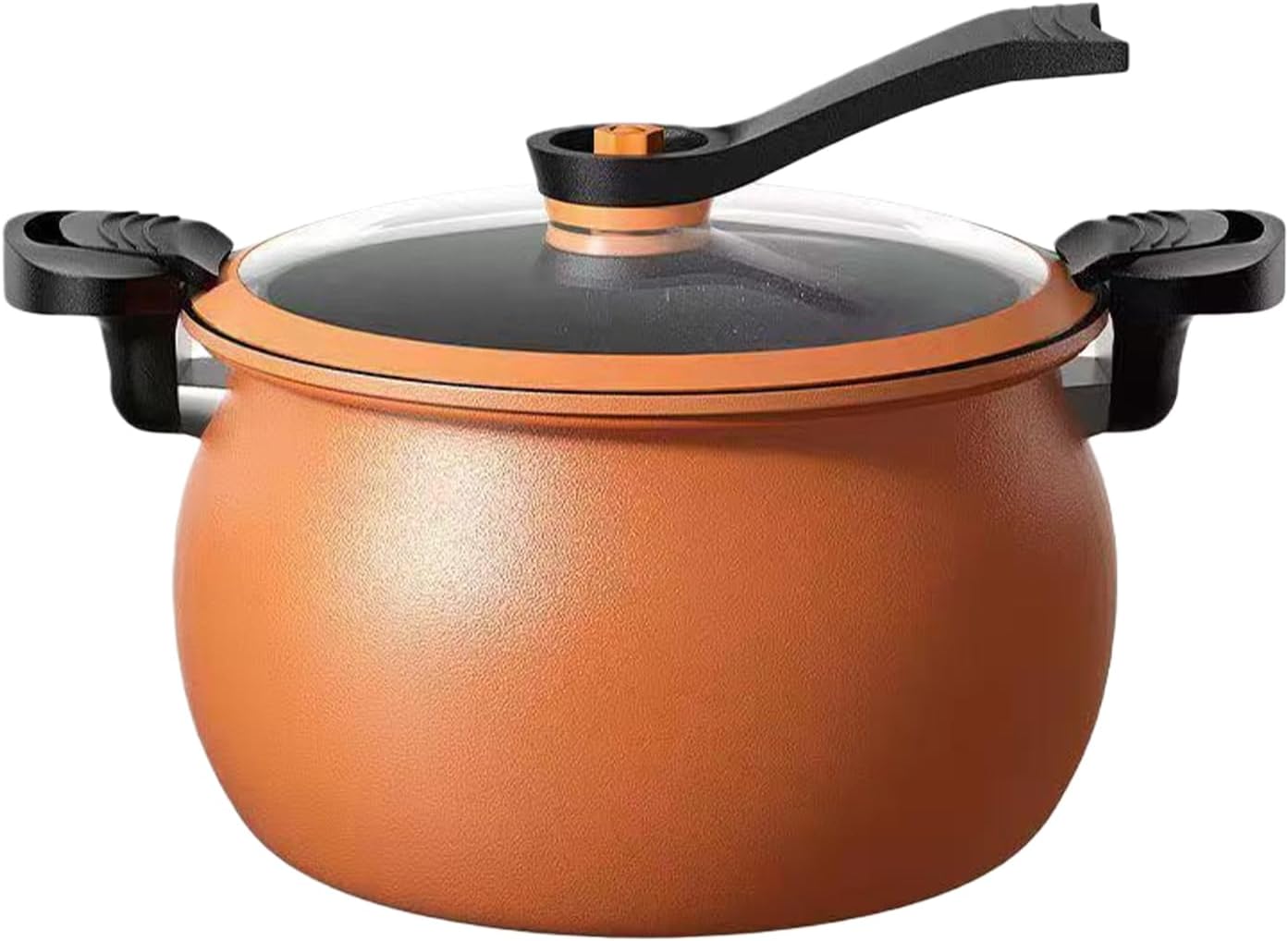 Non-Stick Pressure Cooker - Large Volume Kitchen Accessories with Non-Stick Coating & Multifunctional, Cast Iron Pressure Cooker - for Cooking, Steaming, Baking for Household, Halloween