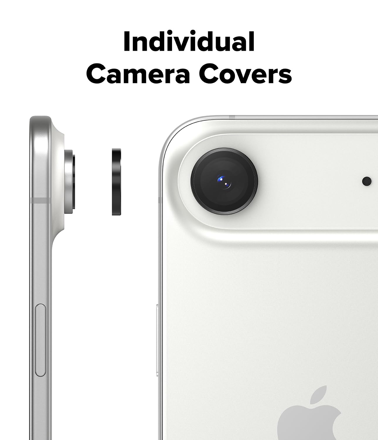 Ringke Camera Glass Protettivo Per Fotocamera IPhone – 2 Pezzi, Vetro Temperato 9H, Copertura Totale
