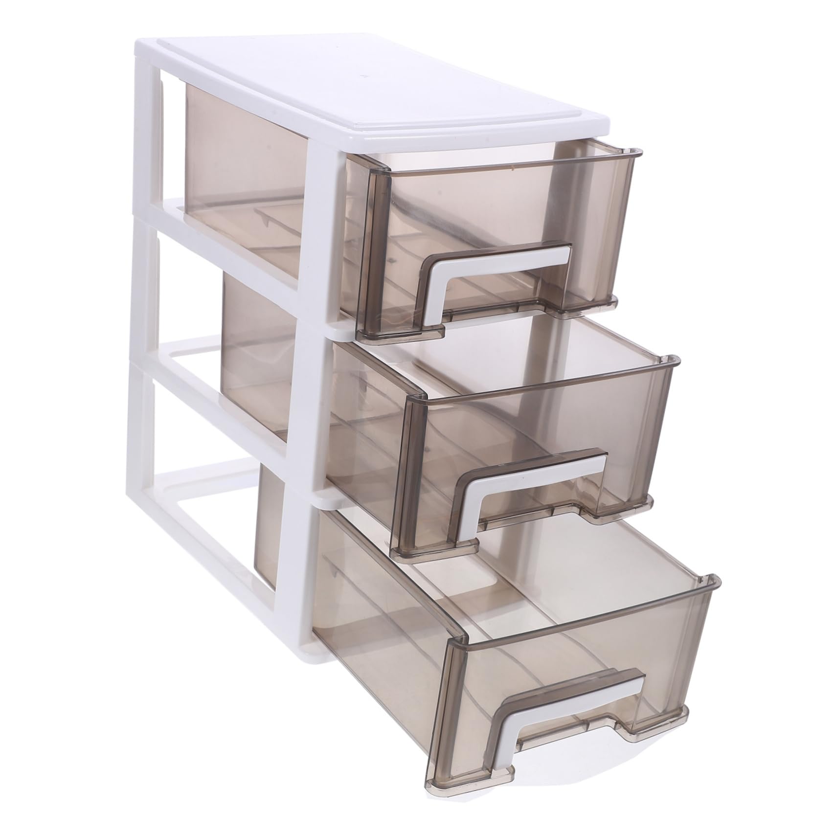 Rangement transparent bureau plastique PP à trois couches amovibles
