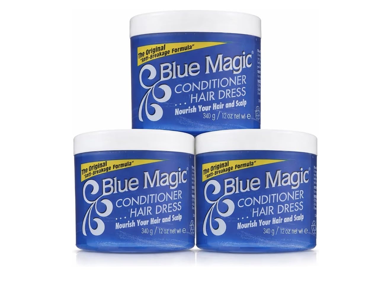 Blue Magic Hair Conditioner, Original Conditioning Formula, 12 oz (Pack of 3)