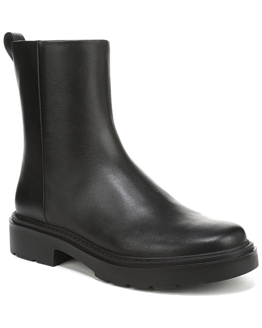 Vince Parvin Leather Short Boot 10 Black