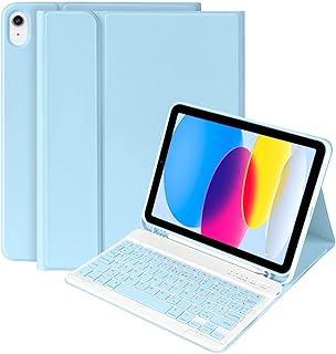 iPad 10th Generation Case with Keyboard(10.9", 2022),(Only Compatible with 10th Generation 2022)-Keyboard Case with Pencil Holder,Detachable Bluetooth Keyboard Smart Case for iPad 10.9" 10th Gen(2022)