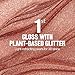 REVLON Super Lustrous Glimmer Gloss, Non-Sticky Lip Gloss, High-Shine Finish, Plant-Based Glitter, 003 Lavender Lust, 0.13 fl oz