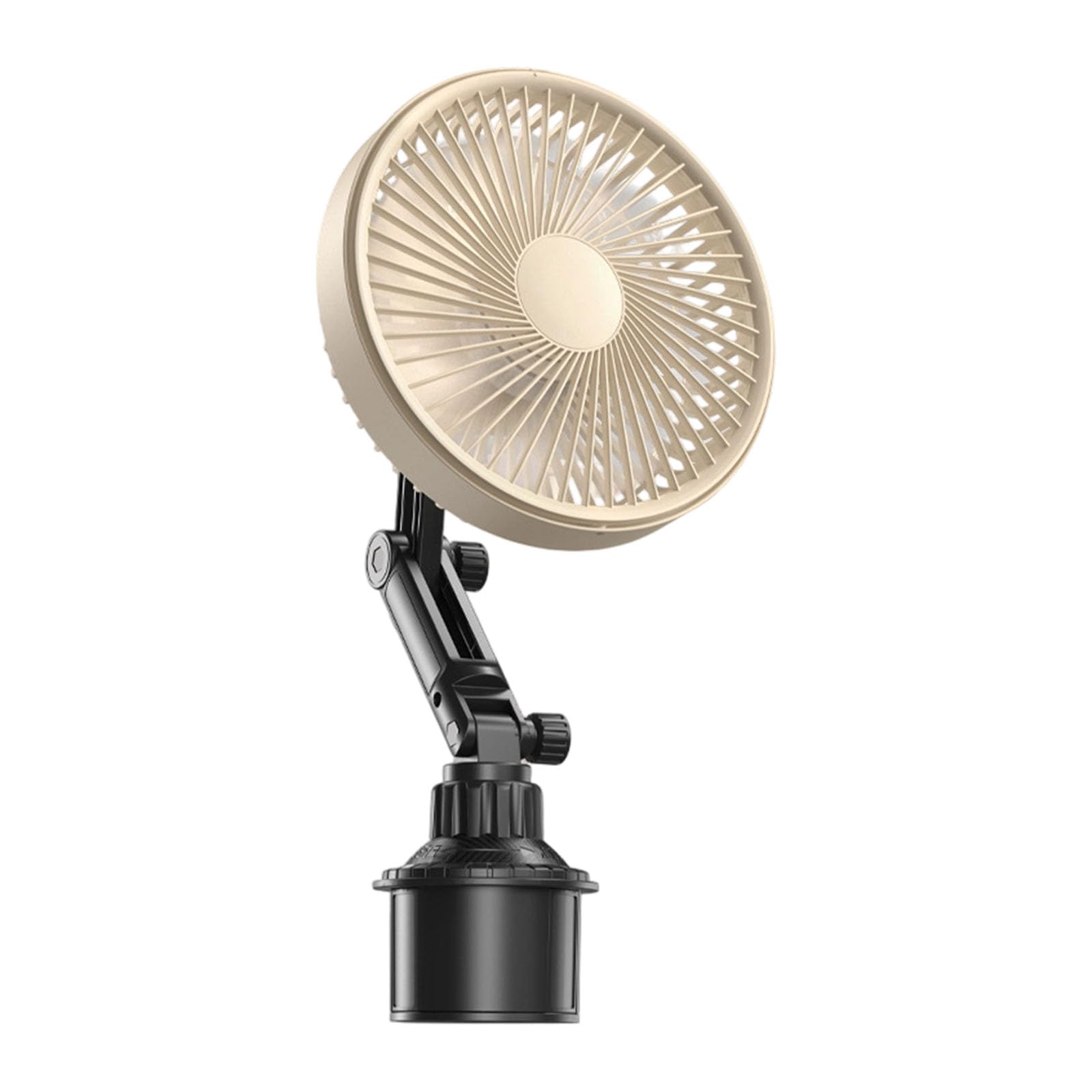 FROMCEO Multifunctional Cup Holder Fan Trunk Cooling Fan Texture for Vehicles with Expandable Base and Quiet Motor Cup Owner