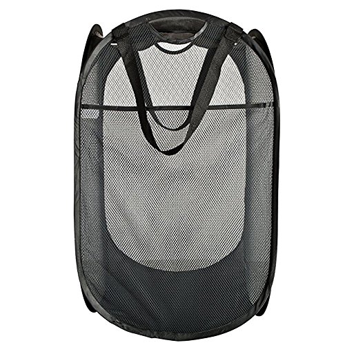 PIONIN - Cesto Plegable para la Ropa Sucia, Malla Pop-up
