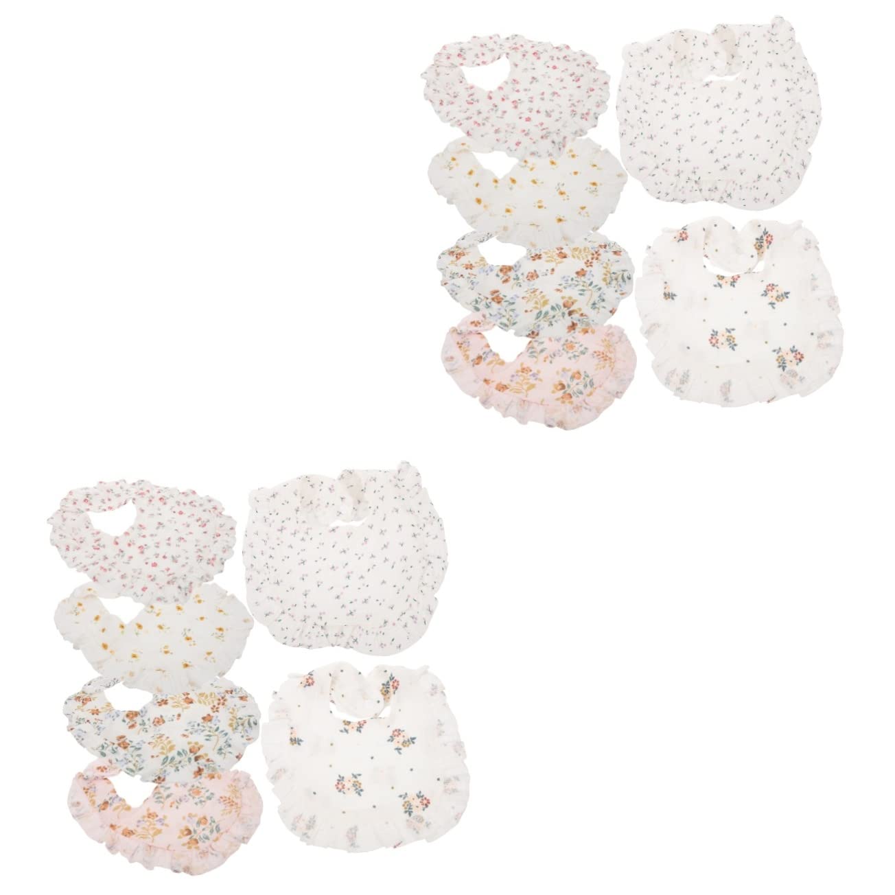 Baluue Fille Bavoirs 12 Pièces Sac De Salive De Bébé Bébé Coton Bavoir Gaze Bavoirs
