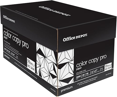 Miniatura 1 de Office Depot Papel de copia a color, 11in. x 17in., 28 Lb, caja de 4 resmas, 727611
