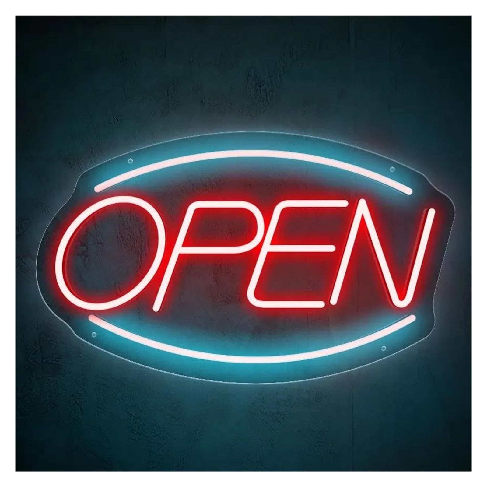 SHOUXI Sign Lamp Open Neon Sign Light for Bar Cafe Restaurant Shop Business Display Personalized Decor Adjustable Brightness USB Lamp 40cmx24.6cm