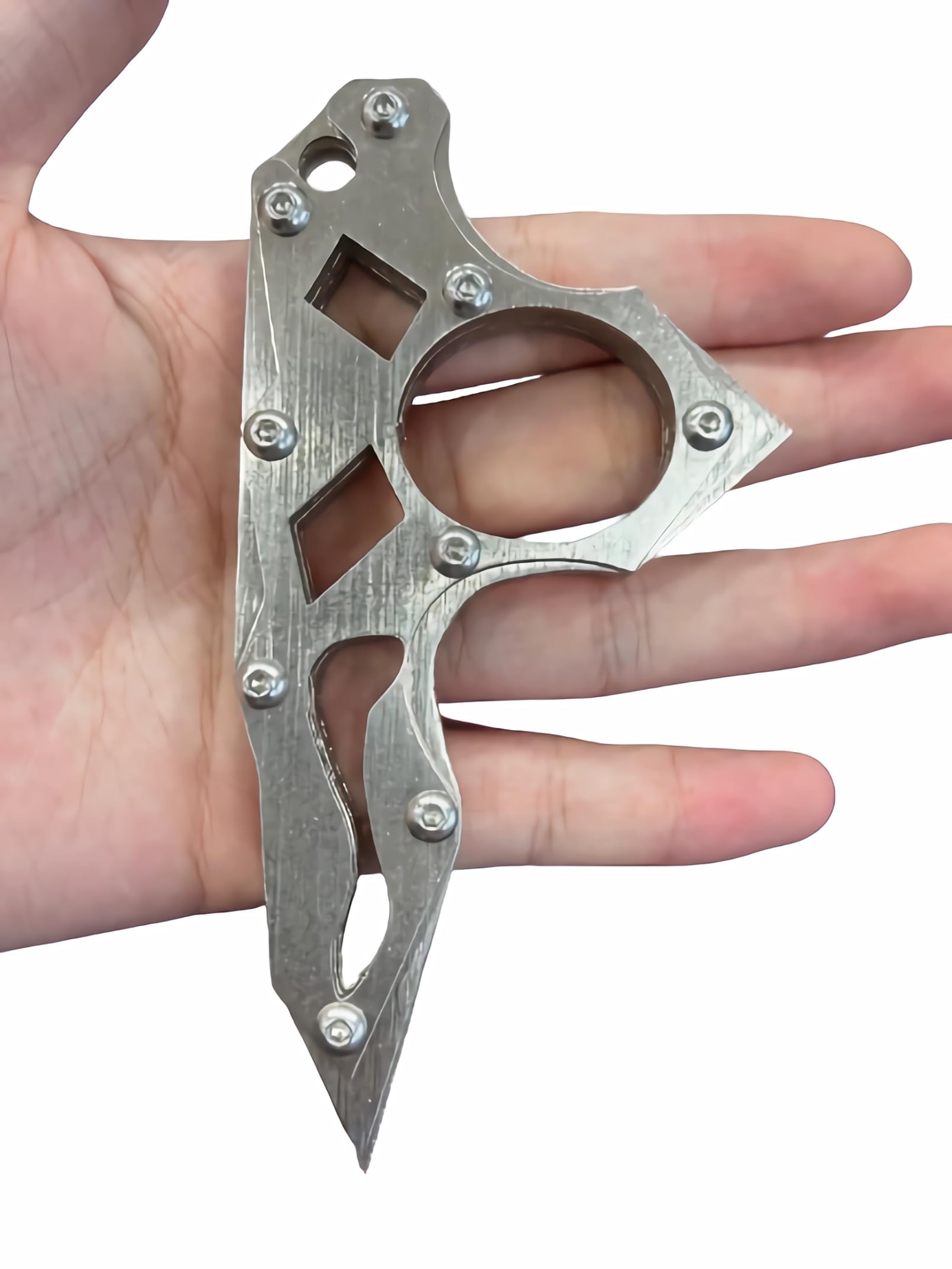 Outdoor Hunting Tactical Knife EDC Tool for Home Use, Outdoor Camping, Fishing Pocket Knife, Survival Tactical Knife (Silver)