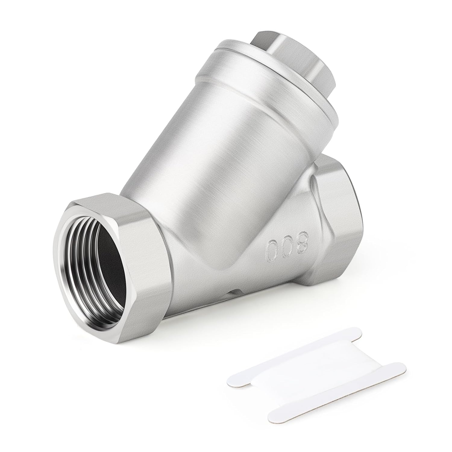 TAISHER 1PCS 304 Stainless Steel 1-1/2" BSP Female WYE Y Strainer Mesh Filter Valve CF8 WOG 800