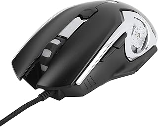 Wired Gaming Mouse - 3200 Dpi, 6 Buttons, High Performance Wired Gaming Mouse with RGB Breathing Light, for Gamer/Desktop/PC/Laptop (Black)