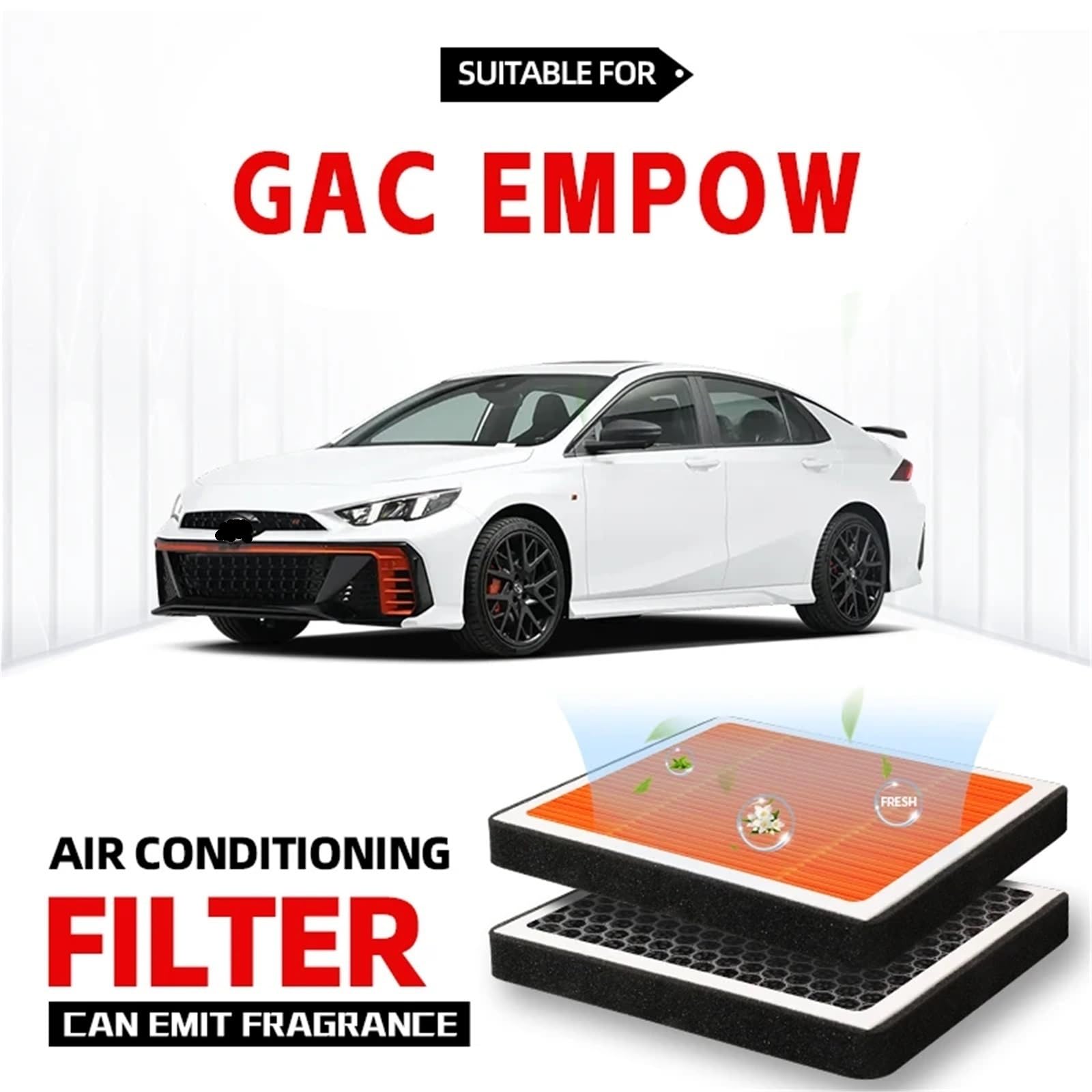 Filtro Abitacolo ai Carboni Adatto per GAC Empow Filtro abitacolo Filtro aria Filtro aria condizionata a carbone attivo con profumo per purificare l'aria dell'abitacolo