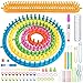 Produktbild Strickring Set Strickrahmen Knitting Loom Set Rundstrickwebstuhl Kits Webstuhl Handwerk Garn Häkeln Kit DIY Werkzeug mit Stricknadeln Zubehör, Häkelnadel, Stricknadeln, Schere for Schal Decken Socke