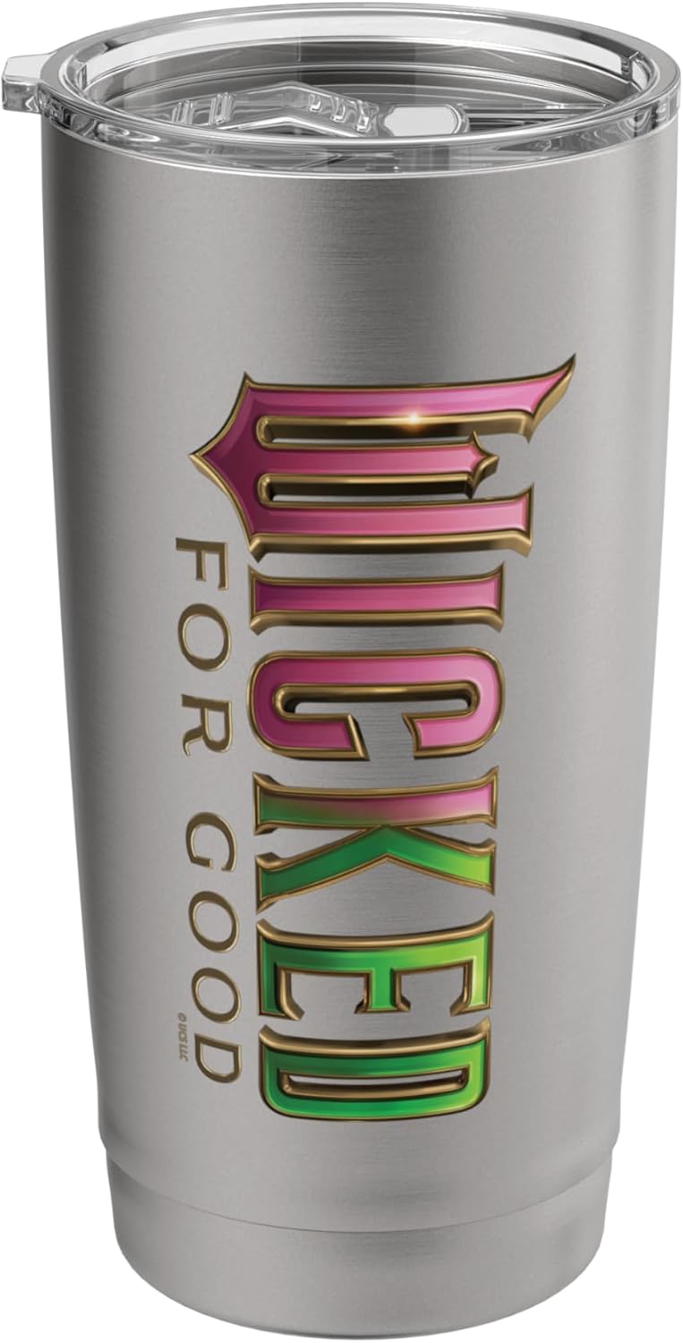 Wicked: For Good Pink To Green Logo Stainless Steel Insulated Tumbler