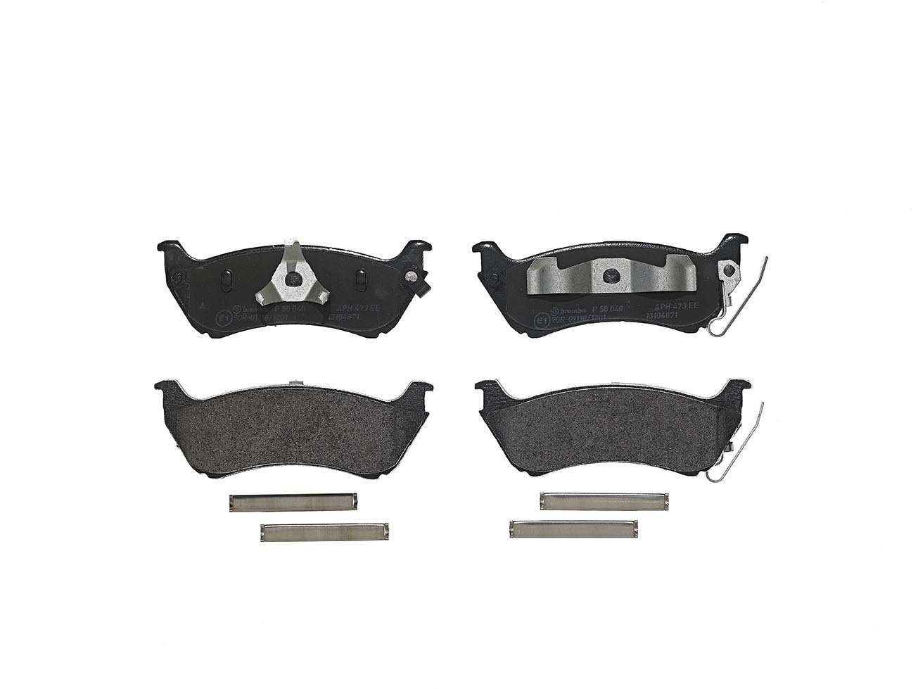 Brembo P50040 Car Rear Disc Brake Pad - Set of 4