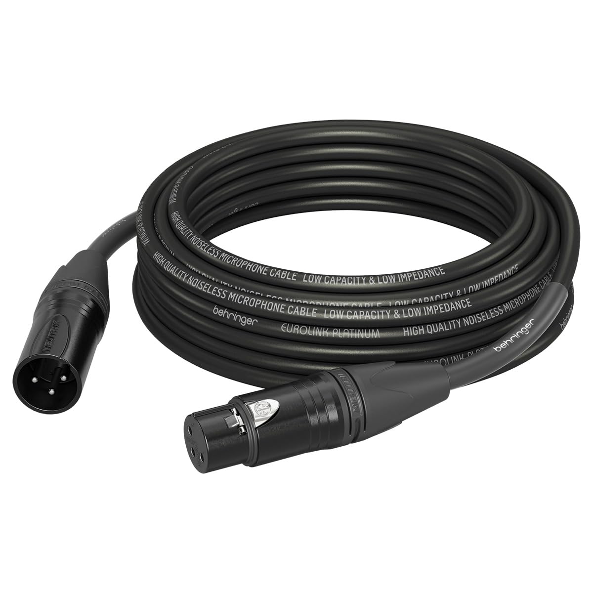 Amazon.com: Behringer Microphone Cable - Black Neutrik XLR Male to