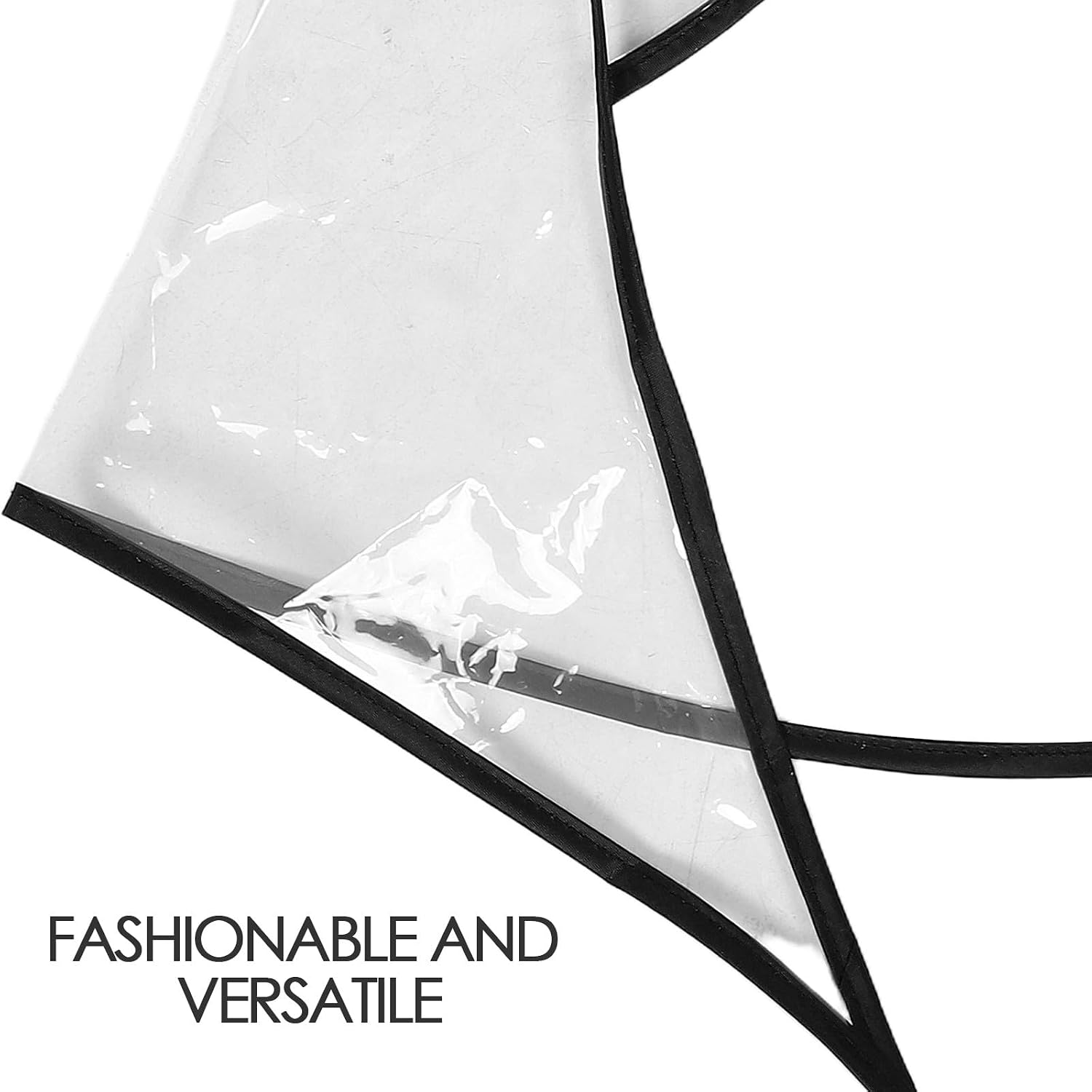 2pcs Waterproof Rain Bonnet Hat with Visor, Plastic Reusable Rain Hat Protector for Women, Hair Style Protection for Outdoor Use Transparent