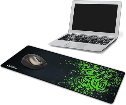 BUFFER  90x40 Mouse Pad Gaming Oyuncu Gamer Kaymaz Taban B y k Boy Ofis Tipi Fare Altl  Goliathus Ye il
