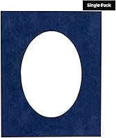 Vista 105 de CountryArtHouse Marco ovalado verde cazador de 5 x 7 pulgadas, sin ácidos, con núcleo blanco, corte biselado para fotos de 4 x 6, se adapta a marcos