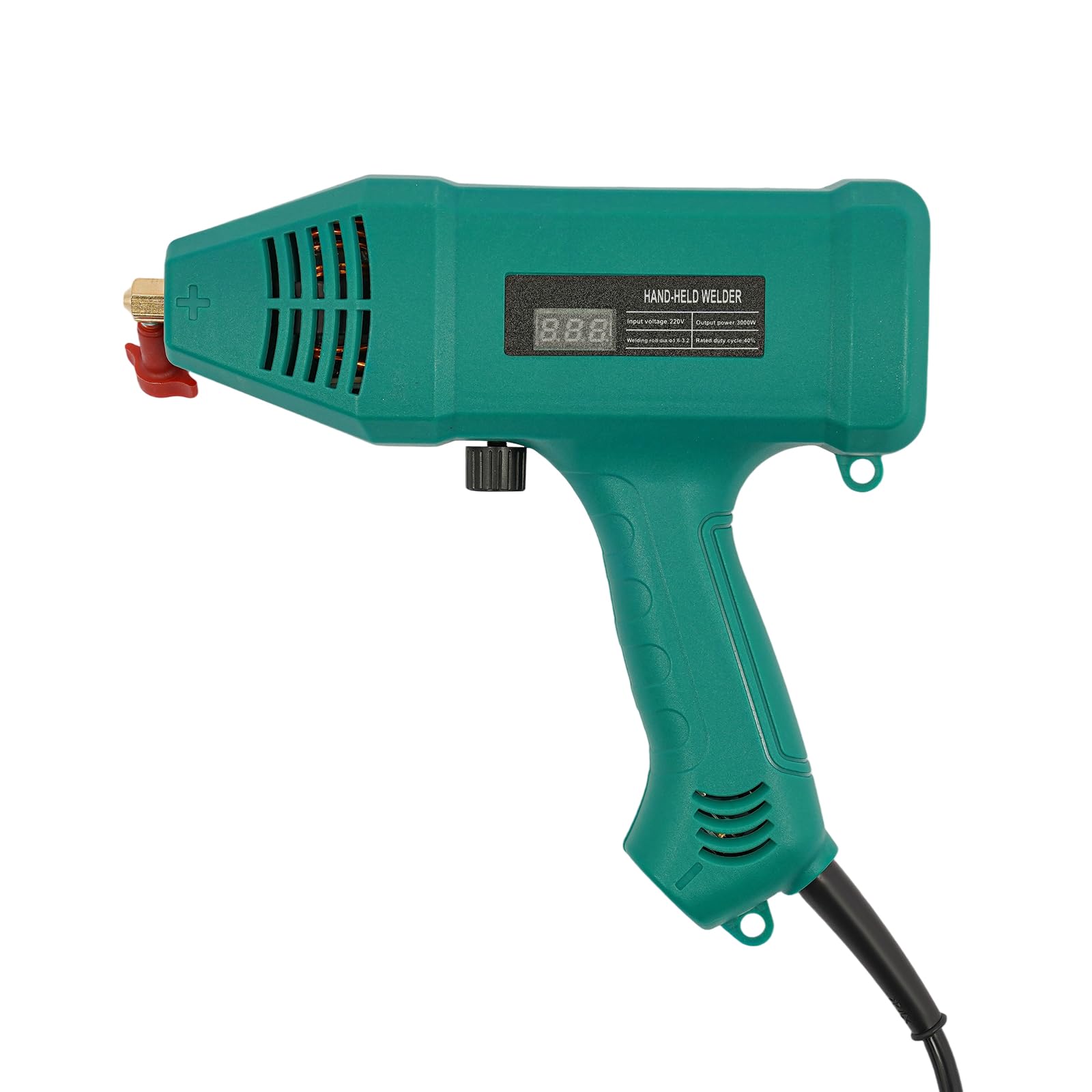 Mini saldatrice, 220 V, con inverter IGBT e display LCD, 3000 W, pistola per saldatura portatile per macchinari, lavorazione lamiera, manutenzione automobilistica, ecc