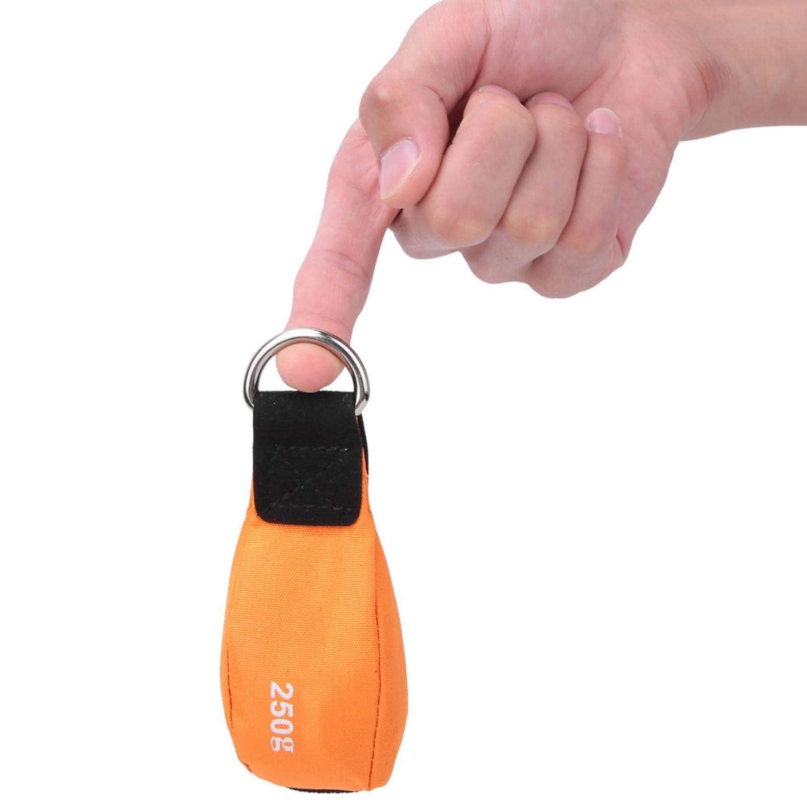 Agatige Lancer Polyvalent en Nylon Sac De Corde, Lanceur De Fronde Extérieur Sac Lancer Corde D'arboriste avec Anneau en D Orange