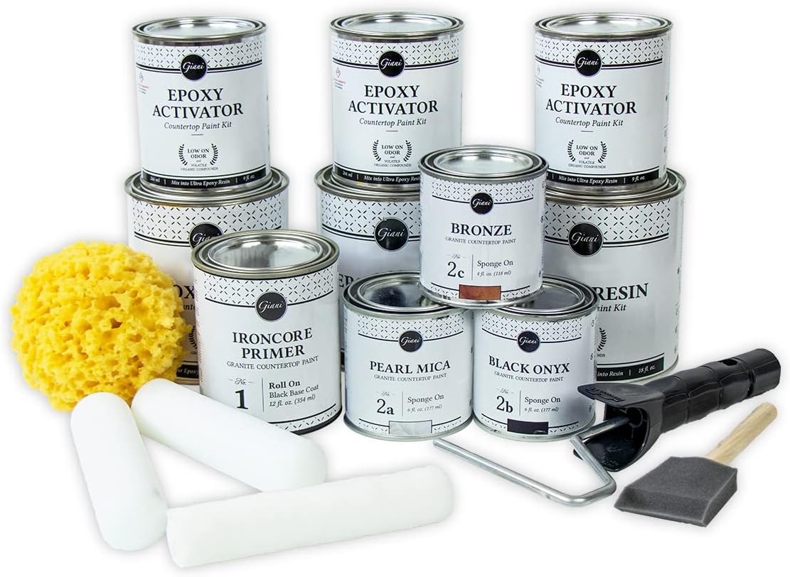 Giani Marble Easy Epoxy Countertop Paint Kit (Belgotta Black), House Paint Amazon Canada