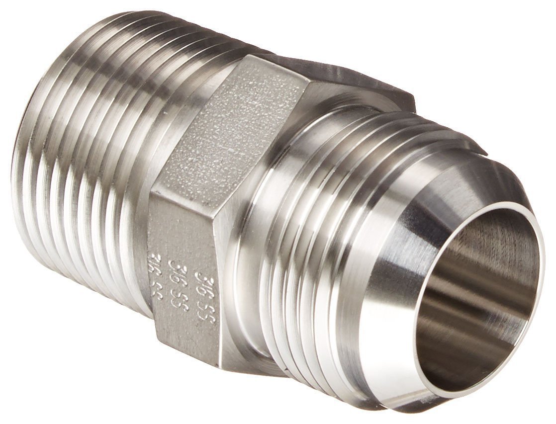 1 NPT Male x 1 JIC Male Eaton Weatherhead 5217X16 Stainless Steel SAE