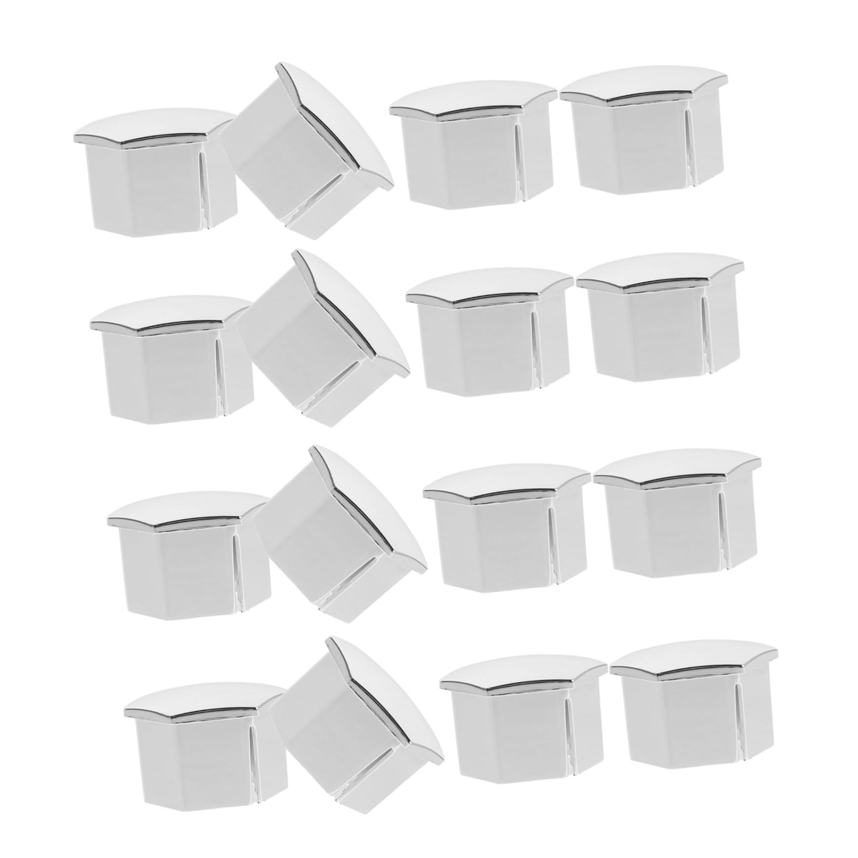 DECHOUS 20 Pcs Car Wheel 17mm Nut Covers: Electroplated Hexagonal with Removal Clamp for Car Exterior - for Wheels
