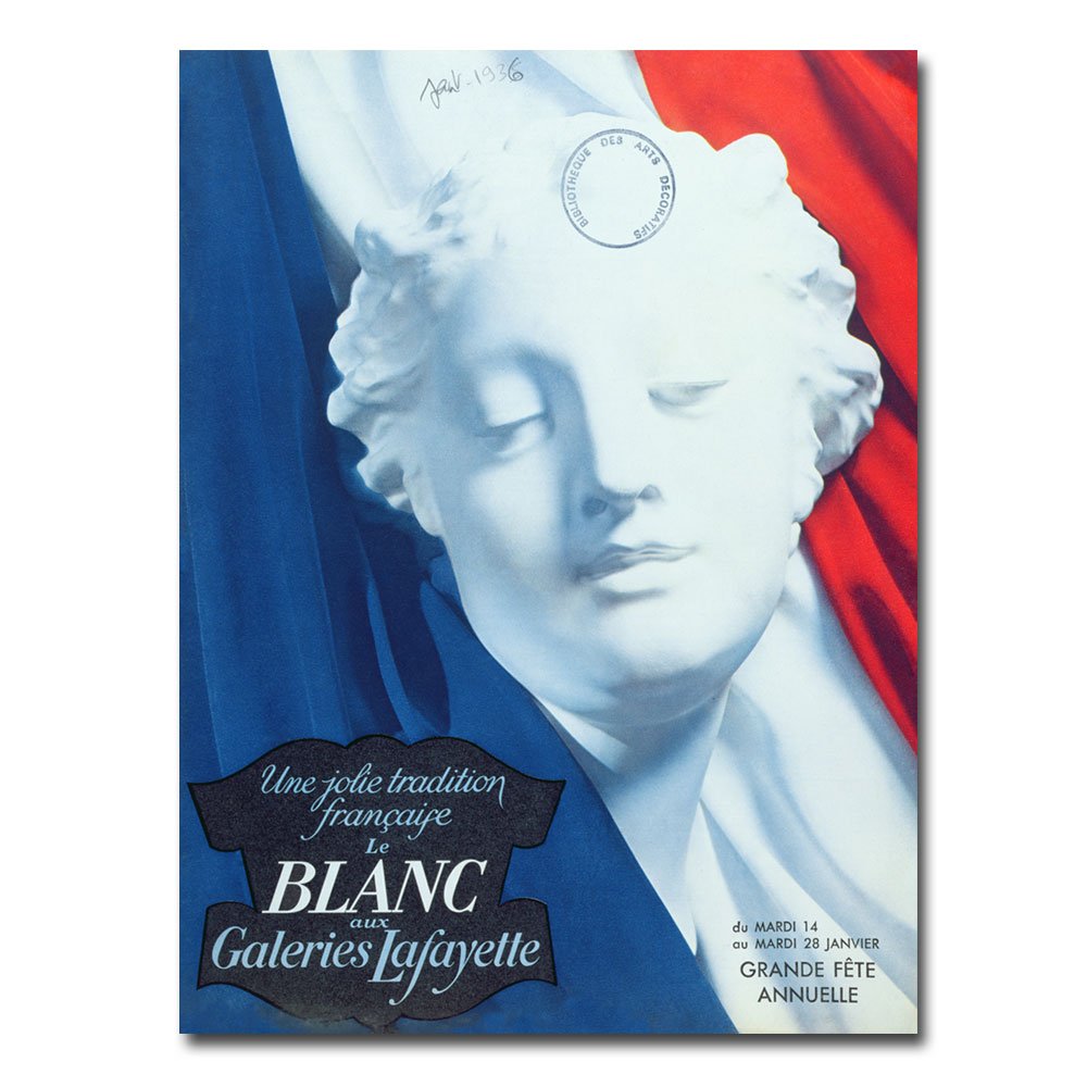 Galeries Lafayette, 1936, 35x47-Inch Canvas Wall Art
