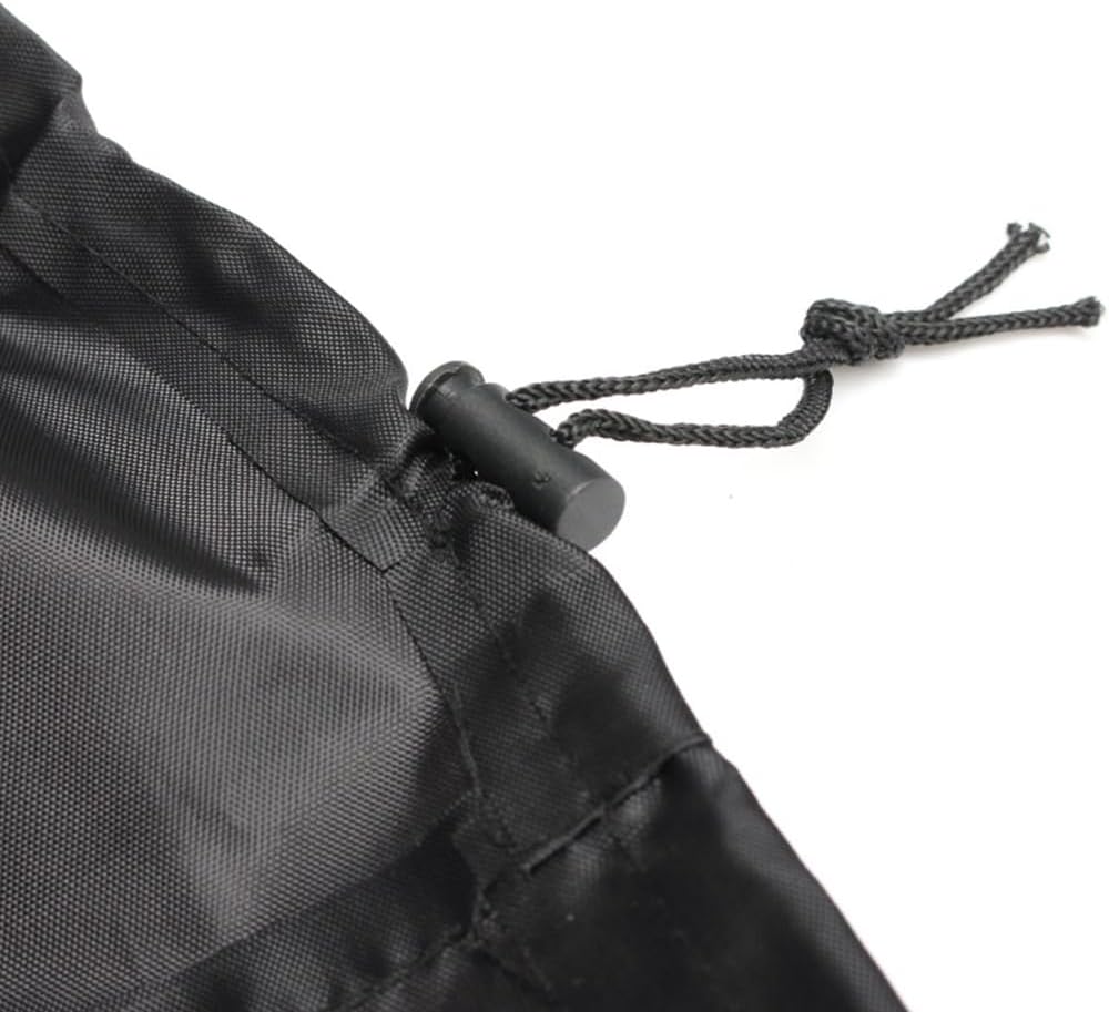 SUNSURE Ice Maker Cover Universal Countertop Appliances Ice Machine Cover 420D Dust Resistant Protector Cover Portable Ice Makers Cover with Adjustable Drawstring - Black image 3