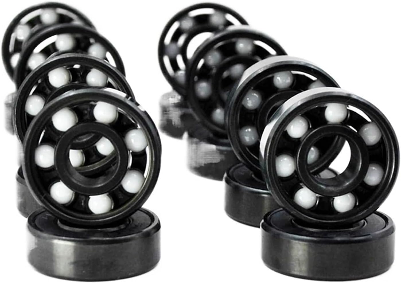 16pcs 608 RS Hybrid Ceramic Ball Bearing 8 * 22 * 7mm Roller Skate Skateboard Wheel Longboard 608RS Bearings