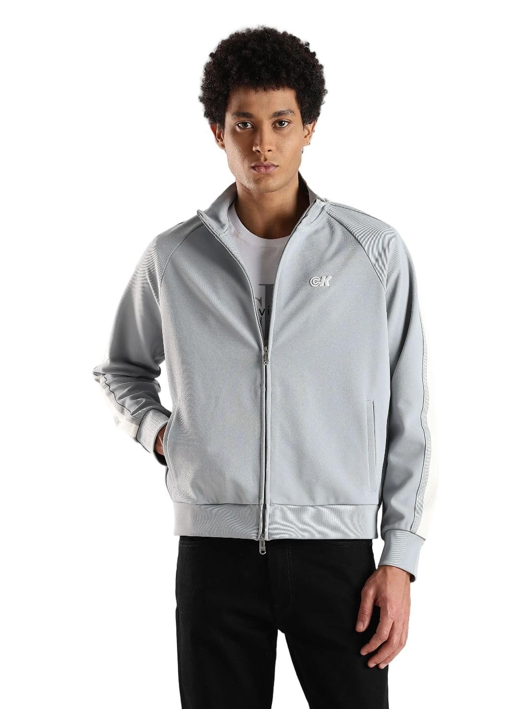 calvin klein jeans Solid Oversized Fit Polyester Jacket-picture-15