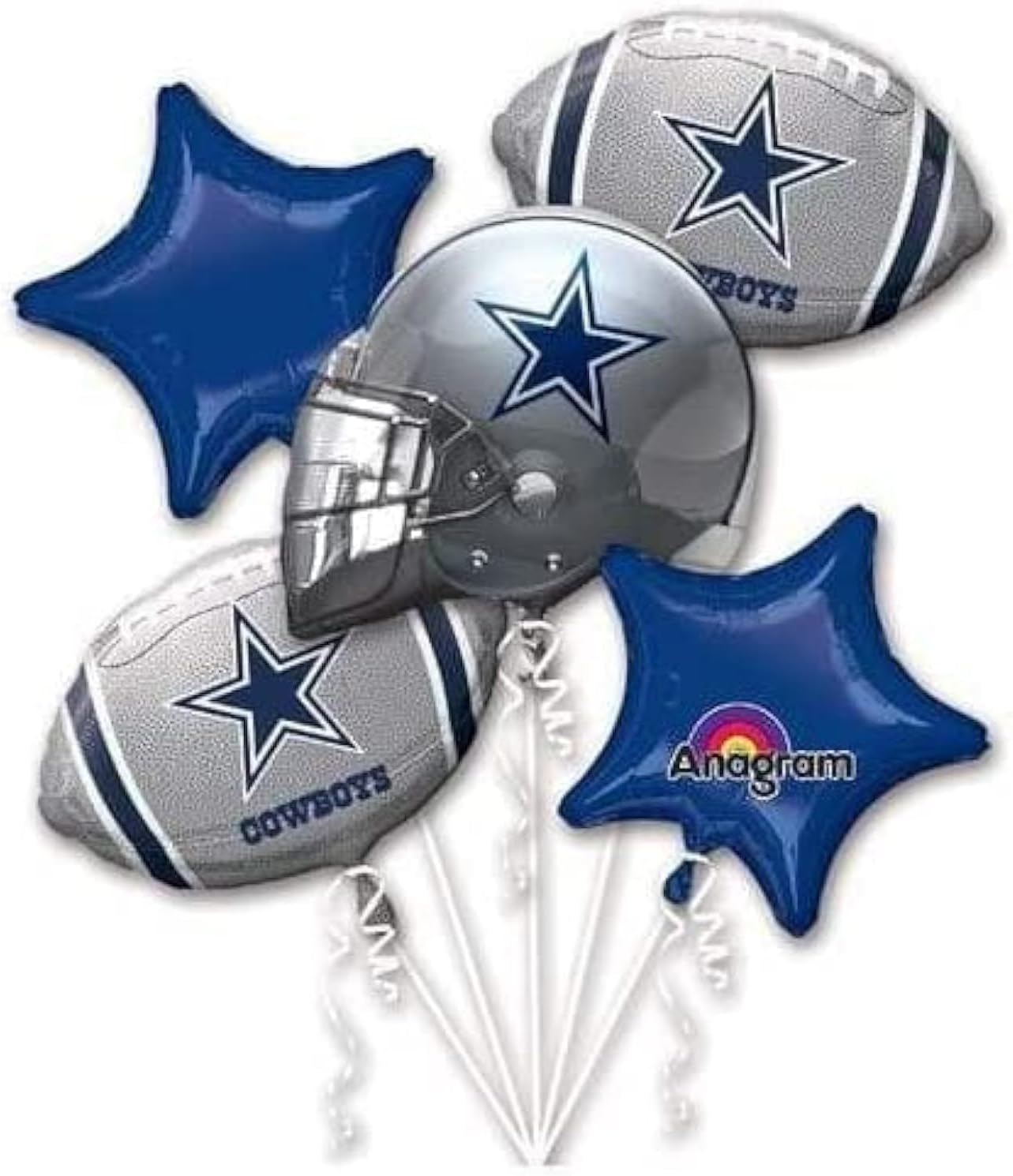 Dallas Cowboys Balloon Bouquet, Multicolored