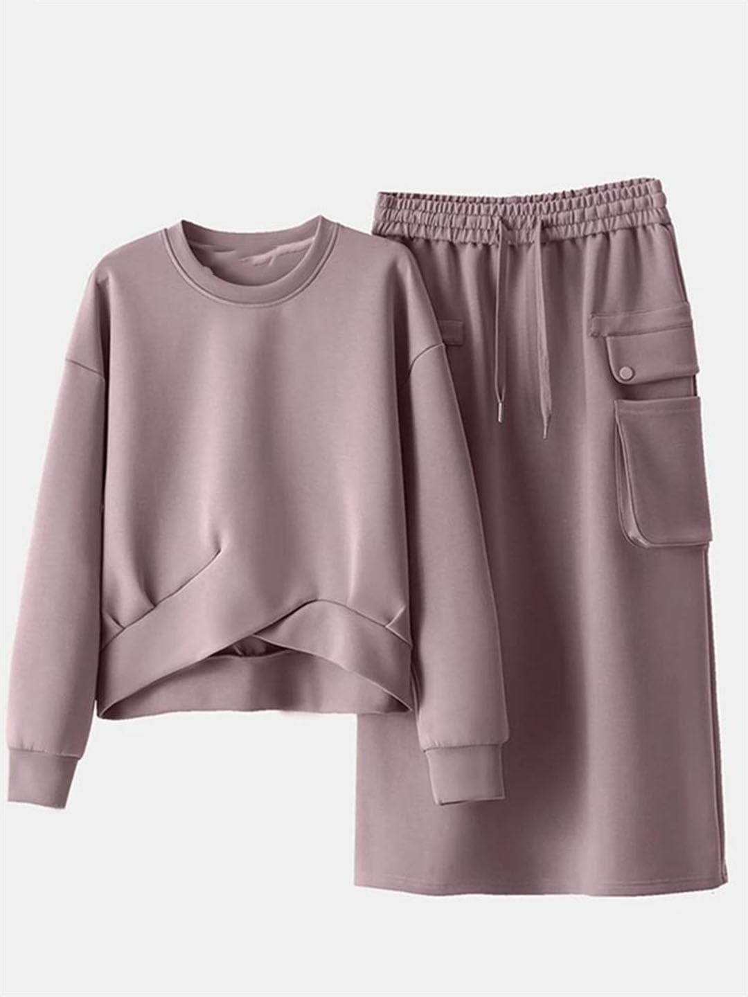 Women Outfits Stylish Sweatshirts Dress Sets Matching Sets Long Sleeve Hoodies Sundress