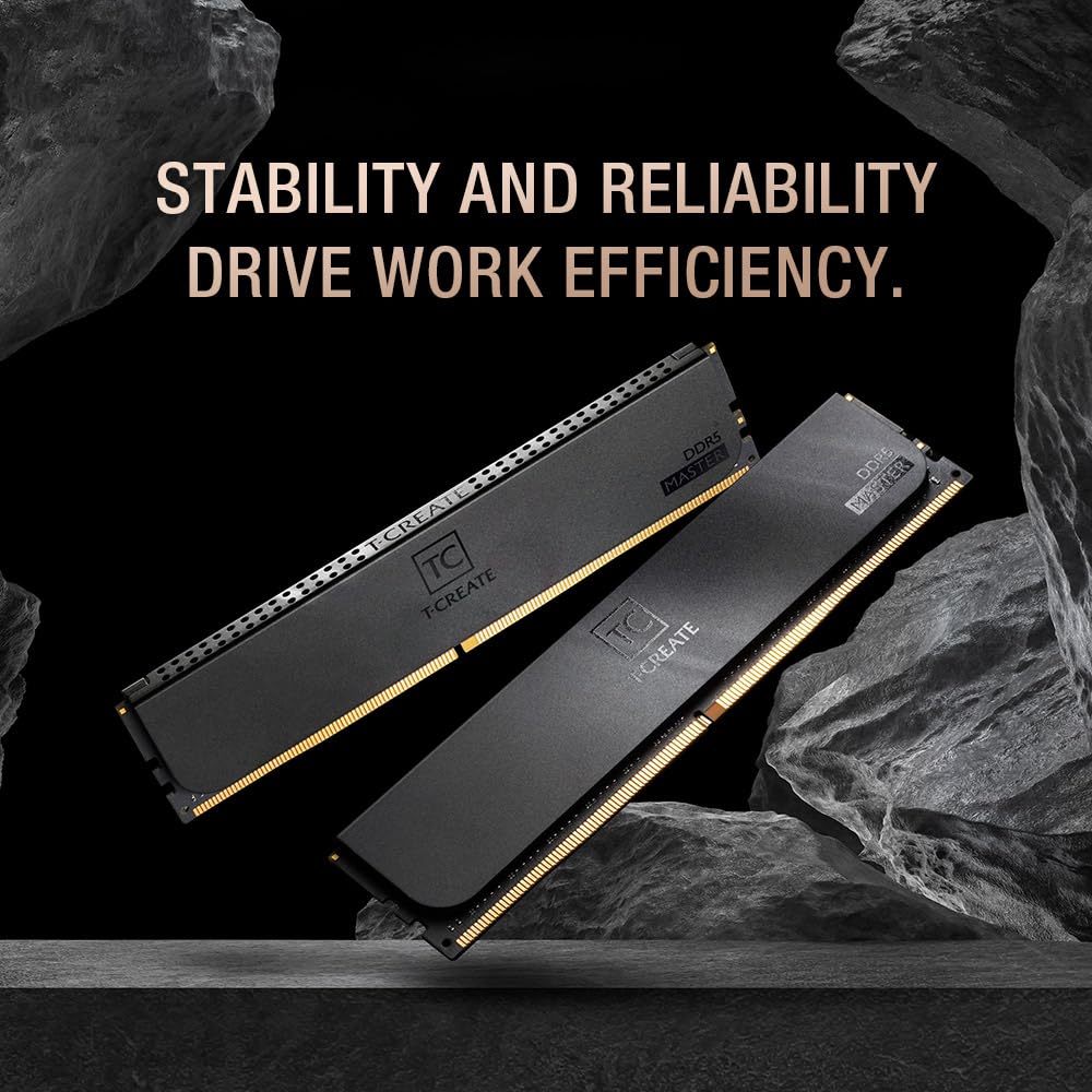 メモリー T-Create 32GB DDR5 6000mhz RAM CLASSIC DDR5 DESKTOP MEMORY BLACK 32GB(2x16GB) 6000MHz CL48